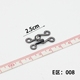 Крючок Со Стразами, 8#Gun Black 2 пара 2,5 см, 3528181441308